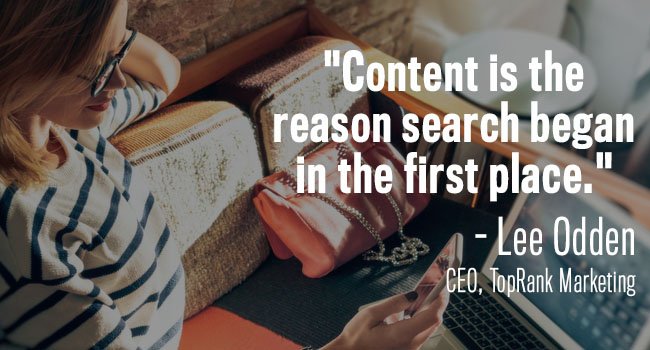 content is why online search started