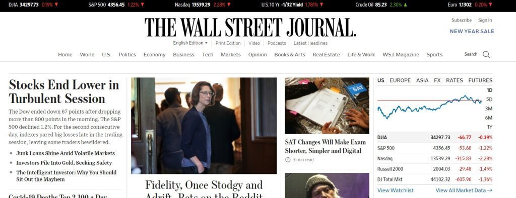 The Wall Street Journal & Breaking News, Business, Financial and